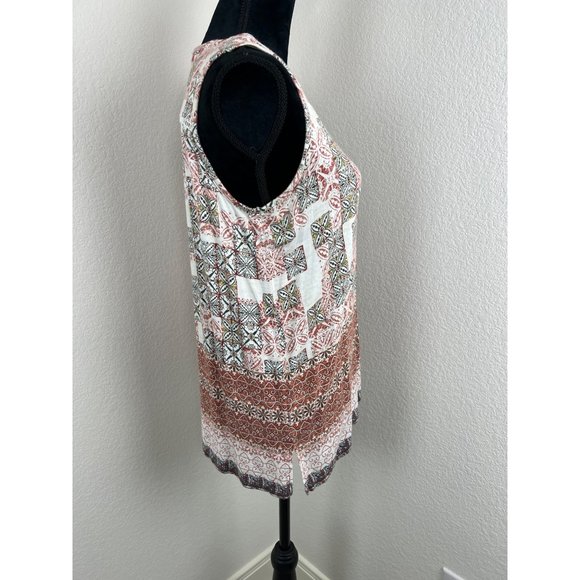 Rose + Olive Sleeveless Top, Medium - Picture 3 of 12